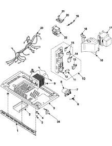 03 - Internal Control / Latch Asy / Base parts for Samsung Microwave MR1031CWC from AppliancePartsPros.com