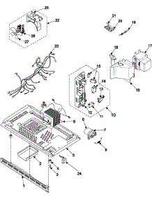 03 - Internal Control / Latch Asy / Base parts for Samsung Microwave MR1032CBC from AppliancePartsPros.com