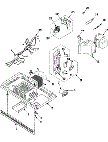 03 - Internal Controls / Latch Asy / Base parts for Samsung Microwave MR1032UBC from AppliancePartsPros.com