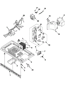 03 - Internal Control / Latch Asy / Base parts for Samsung Microwave MR1352BB from AppliancePartsPros.com