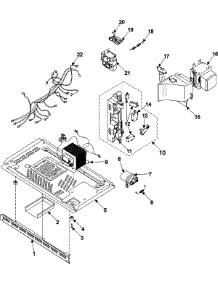 03 - Internal Control / Latch Asy / Base parts for Samsung Microwave MR5491G from AppliancePartsPros.com