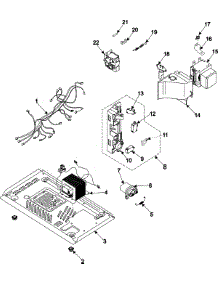 03 - Internal Control / Latch Asy / Base parts for Samsung Microwave MR7491G from AppliancePartsPros.com