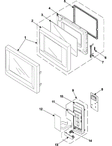 02 - Control Panel / Door Assembly parts for Samsung Microwave MR7492W01 from AppliancePartsPros.com