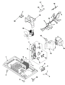 03 - Internal Control / Latch Assy / Base parts for Samsung Microwave MS840CB/XAA from AppliancePartsPros.com