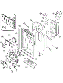 03 - Fountain parts for Maytag Refrigerator MSD2142ARW from AppliancePartsPros.com