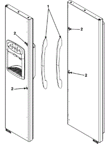 11 - Handles (Msd2351hes) parts for Maytag Refrigerator MSD2351HES from AppliancePartsPros.com