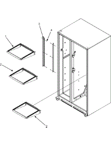 16 - Refrigerator Shelves parts for Maytag Refrigerator MSD2352KEW from AppliancePartsPros.com