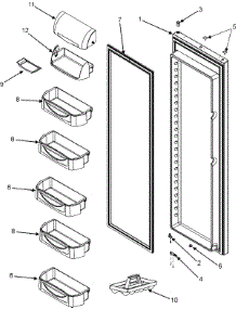 15 - Refrigerator Door parts for Maytag Refrigerator MSD2355HEQ from AppliancePartsPros.com