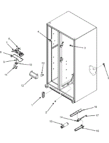 05 - Evap Fan Assy. / Crisp Light / Waterfilter parts for Maytag Refrigerator MSD2357HES from AppliancePartsPros.com