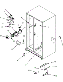 05 - Evap Fan / Convection Fan / Crisp Lt / Filter parts for Maytag Refrigerator MSD2359KEQ from AppliancePartsPros.com
