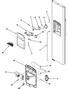 07 - Fountain parts for Maytag Refrigerator MSD2359KEW from AppliancePartsPros.com