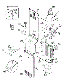 04 - Freezer Compartment parts for Maytag Refrigerator MSD2543ARA from AppliancePartsPros.com