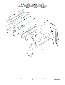 02 - Control Panel Parts parts for Maytag Range YMET8665XB00 from AppliancePartsPros.com