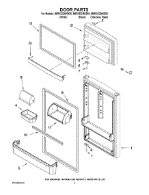 02 - Door Parts parts for Maytag Refrigerator M8RXEGMXB00 from AppliancePartsPros.com