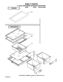 06 - Shelf Parts parts for Maytag Refrigerator M8RXEGMXB00 from AppliancePartsPros.com
