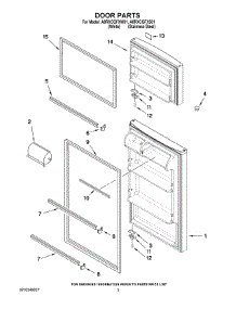 02 - Door Parts parts for Maytag Refrigerator A8RXCGFXW01 from AppliancePartsPros.com