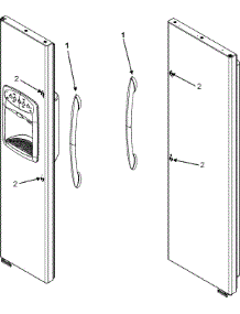 12 - Handles (Msd264rheb / Q / W) parts for Maytag Refrigerator MSD264RHEB from AppliancePartsPros.com