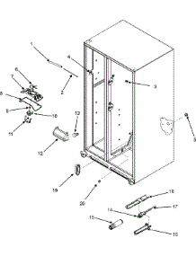06 - Evap Fan Assy. / Crisp Light / Waterfilter parts for Maytag Refrigerator MSD264RHES from AppliancePartsPros.com