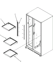17 - Refrigerator Shelves parts for Maytag Refrigerator MSD264RHEW from AppliancePartsPros.com