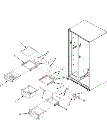 04 - Crisper Assembly parts for Maytag Refrigerator MSD2651KGW from AppliancePartsPros.com