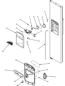 07 - Fountain parts for Maytag Refrigerator MSD2652KEU from AppliancePartsPros.com