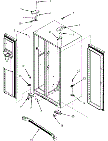 12 - Hinges & Toe Grille parts for Maytag Refrigerator MSD2652KEU from AppliancePartsPros.com