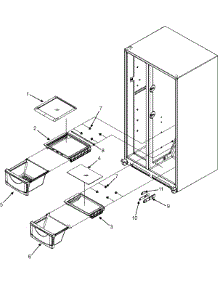 04 - Crisper Assembly parts for Maytag Refrigerator MSD2652KGW from AppliancePartsPros.com