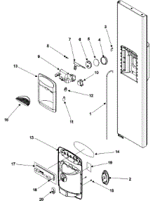 15 - Fountain (Series 50) parts for Maytag Refrigerator MSD2655HEQ from AppliancePartsPros.com