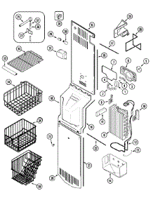 04 - Freezer Compartment parts for Maytag Refrigerator MSD2656GEW from AppliancePartsPros.com