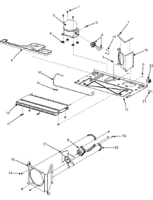 02 - Compressor / Cond Motor / Rear Rollers parts for Maytag Refrigerator MSD2656KGB from AppliancePartsPros.com