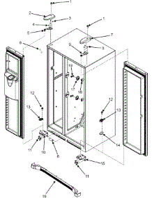 12 - Hinges & Toe Grille parts for Maytag Refrigerator MSD2656KGB from AppliancePartsPros.com