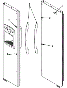 23 - Handles (Msd2657hes-Series 50) parts for Maytag Refrigerator MSD2657HES from AppliancePartsPros.com