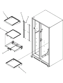 33 - Refrigerator Shelves (Series 50) parts for Maytag Refrigerator MSD2657HEW from AppliancePartsPros.com