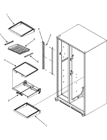 16 - Refrigerator Shelves parts for Maytag Refrigerator MSD2659KEQ from AppliancePartsPros.com