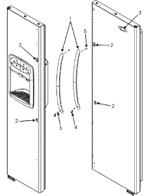 11 - Handles (Msd2659kes) parts for Maytag Refrigerator MSD2659KES from AppliancePartsPros.com
