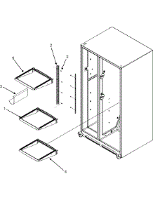 16 - Refrigerator Shelves parts for Maytag Refrigerator MSD265RHES from AppliancePartsPros.com