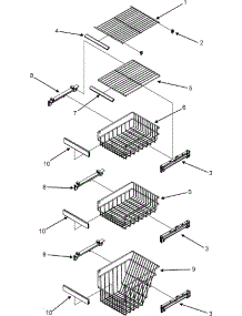 10 - Freezer Shelves parts for Maytag Refrigerator MSD2660KGW from AppliancePartsPros.com