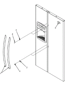 11 - Handles parts for Maytag Refrigerator MSD2660KGW from AppliancePartsPros.com