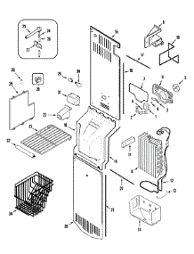 04 - Freezer Compartment parts for Maytag Refrigerator MSD2734GEQ from AppliancePartsPros.com