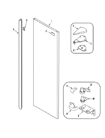 08 - Fresh Food Outer Door (Msd2735grs) parts for Maytag Refrigerator MSD2735GRS from AppliancePartsPros.com