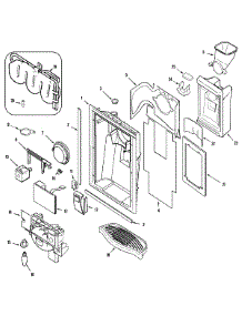 03 - Fountain parts for Maytag Refrigerator MSD2735GRW from AppliancePartsPros.com