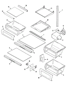 11 - Shelves & Accessories parts for Maytag Refrigerator MSD2735GRW from AppliancePartsPros.com