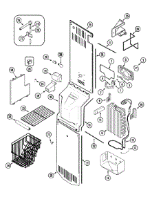 04 - Freezer Compartment parts for Maytag Refrigerator MSD2754GRQ from AppliancePartsPros.com