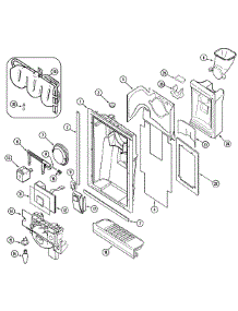 03 - Fountain parts for Maytag Refrigerator MSD2756DEQ from AppliancePartsPros.com