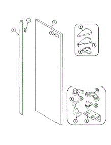 08 - Fresh Food Outer Door (Msd2756ges) parts for Maytag Refrigerator MSD2756GES from AppliancePartsPros.com