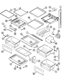 11 - Shelves & Accessories parts for Maytag Refrigerator MSD2757DEQ from AppliancePartsPros.com