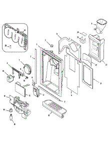 03 - Fountain parts for Maytag Refrigerator MSD2757DEW from AppliancePartsPros.com