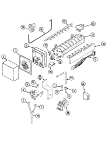 10 - Ice Maker parts for Maytag Refrigerator MSD2957DEQ from AppliancePartsPros.com