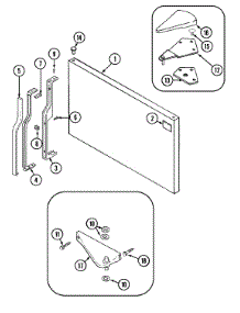 05 - Freezer Outer Door (Bisque) parts for Maytag Refrigerator MTB1943ARQ from AppliancePartsPros.com