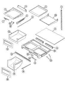 09 - Shelves & Accessories parts for Maytag Refrigerator MTB1946AEA from AppliancePartsPros.com